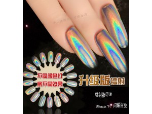 水性钻石镭射指甲油